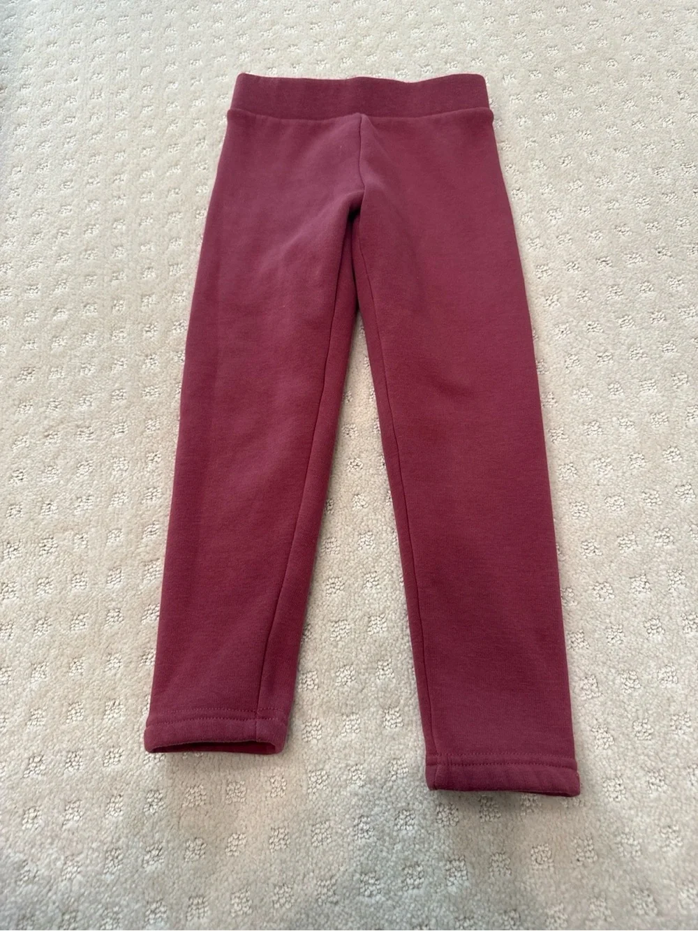 Old Navy Girls Cozy-Lined Leggings Size 6/7 Burgundy